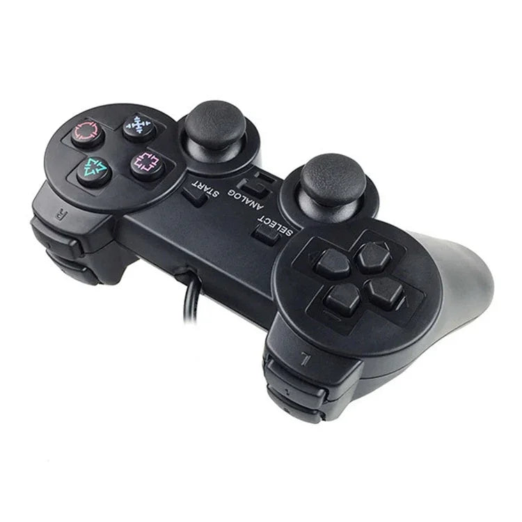 Tay cầm chơi game có dây Joypad rung đôi cho PS2