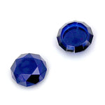 2 PCS Diamond Texture Games Grip Caps for PS5, Blue, Red, Clear White, Green
