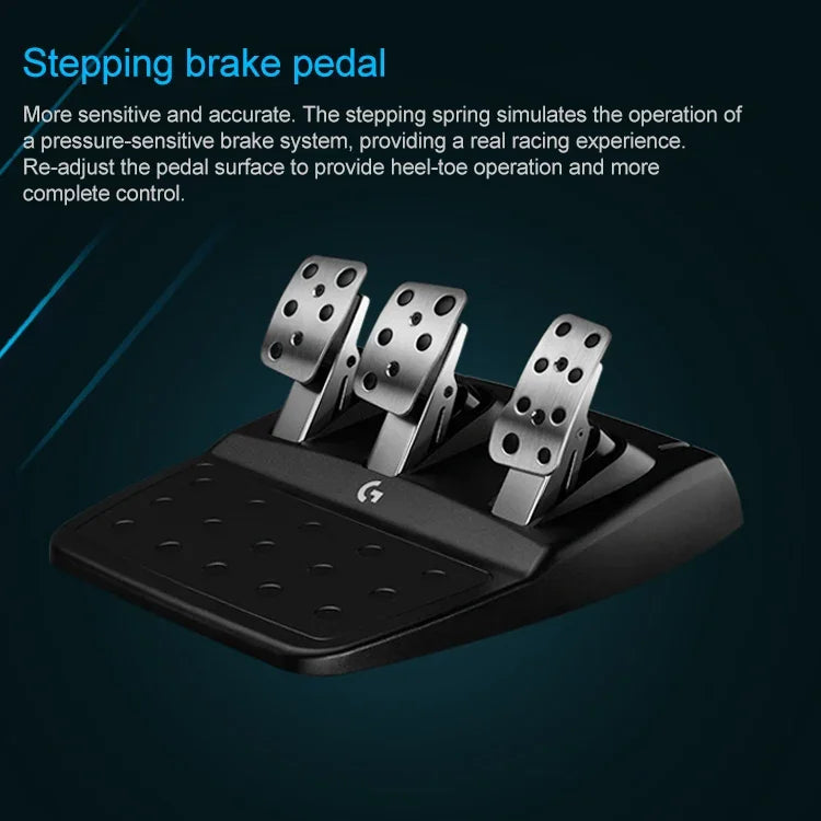 Vô lăng đua game Logitech G923 kèm bàn đạp và cần số cho PS5 / PS4 / PC, G923