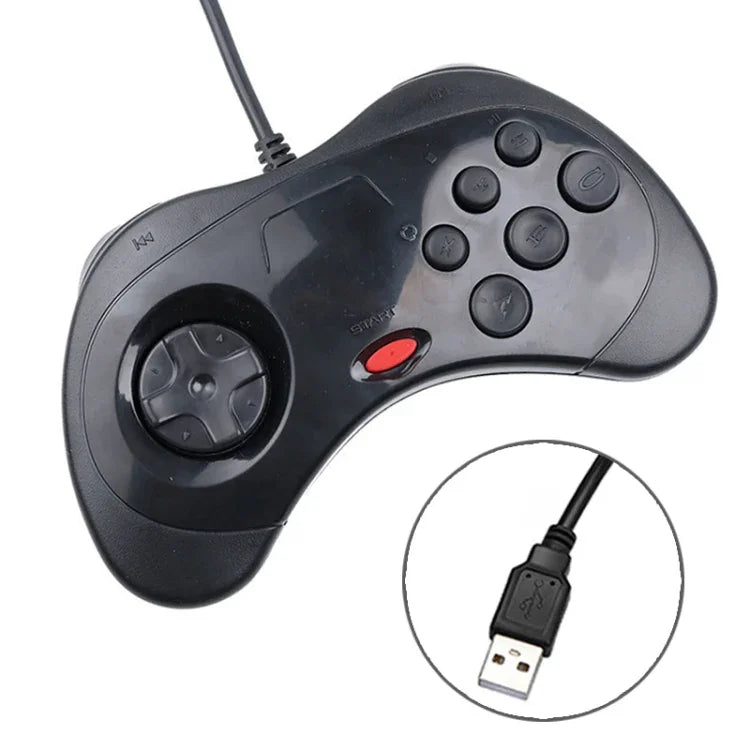 Bộ Điều Khiển Tay Cầm Game Máy Tính USB cho Sega Saturn
