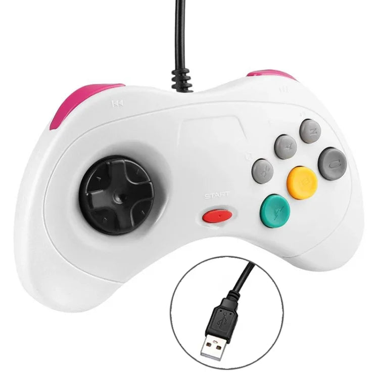 Bộ Điều Khiển Tay Cầm Game Máy Tính USB cho Sega Saturn