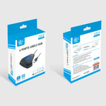 Bộ Chuyển Đổi Hub 4 trong 1 USB 3.0 Đèn Xanh KJH P5-015 Bộ Mở Rộng Bộ Chia Bộ Sạc Kết Nối cho PS5 / Xbox Series X, KJH P5-015