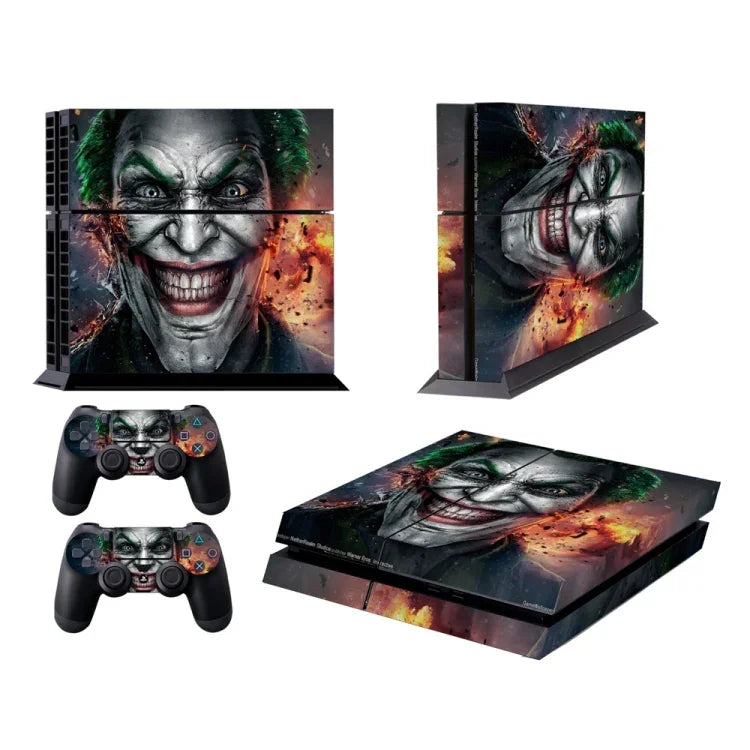 Miếng Dán Bảo Vệ Màu Thời Trang Họa Tiết Clown Bucky Cho Sony PS4, Họa Tiết Clown Bucky