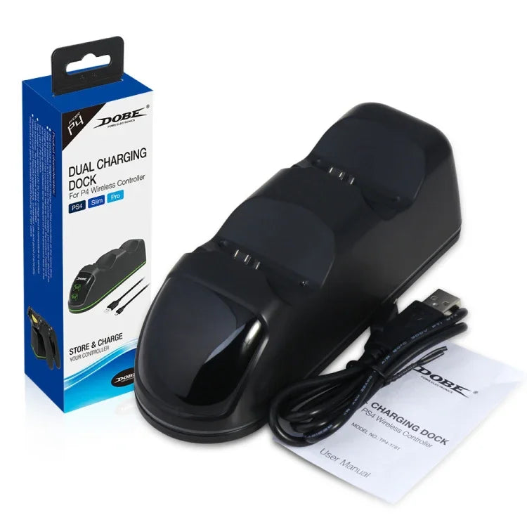 DOBE TP4-1781 Wireless Controller Dual Charging Dock LED Charger Handle Charger for  PS4 / Slim / Pro, TP4-1781
