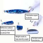 Bộ 7 mồi câu cá kim loại HENGJIA, 8cm/40g