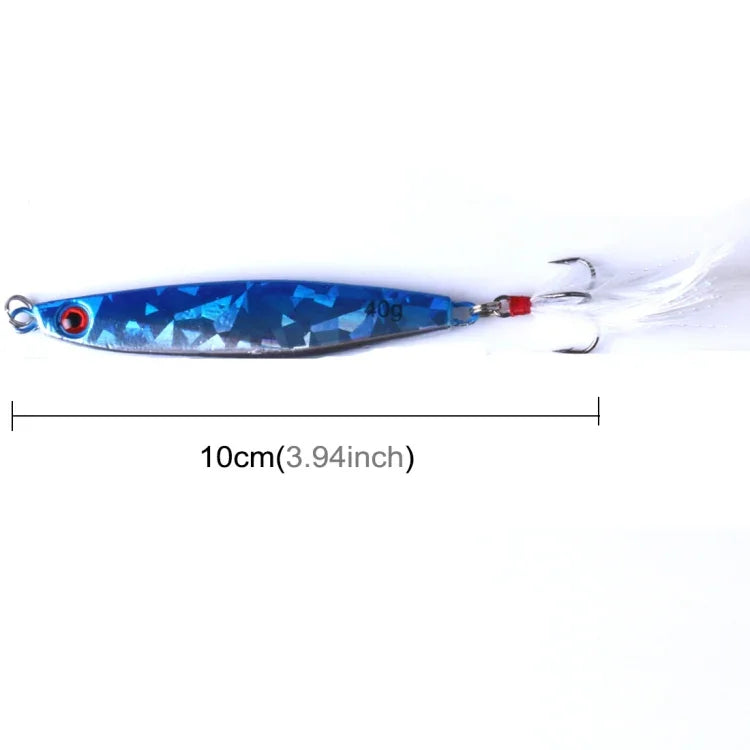 Bộ 7 mồi câu cá kim loại HENGJIA, 8cm/40g