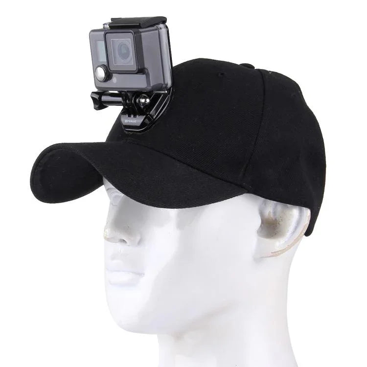 Mũ chống nắng ngoài trời kiểu mũ bóng chày có giá đỡ camera cho GoPro & SJCAM & Xiaomi Xiaoyi Camera thể thao