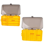 Hộp đựng mồi câu cá ngoài trời di động bằng nhựa trong suốt hai mặt, Kích thước: 18 x 10 x 5cm