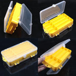 Hộp đựng mồi câu cá ngoài trời di động bằng nhựa trong suốt hai mặt, Kích thước: 18 x 10 x 5cm