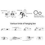 Bộ 10 móc giữ mồi câu cá bằng nhựa nhiều màu, Giao màu ngẫu nhiên
