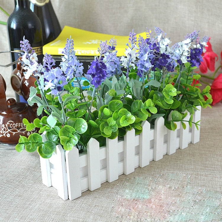 Chậu hoa gỗ Hàng rào giá đỡ lưu trữ, Kích thước: 30cm x 7.5cm x 8cm, Chiều dài: 30cm