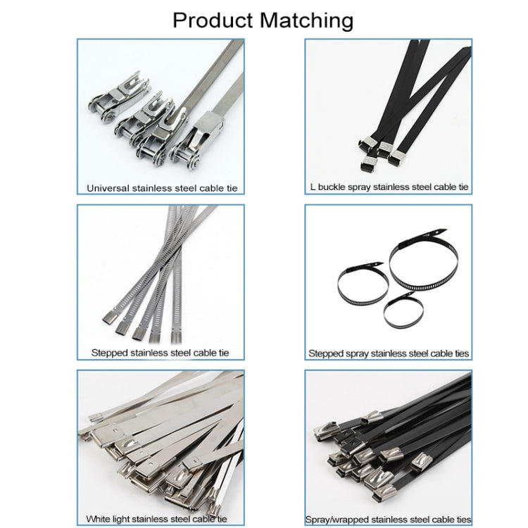 Súng cắt tự động căng dây thít Zip Tie Kìm đặc biệt Dụng cụ siết cho dây thít cáp thép không gỉ với chiều rộng 4.6-12mm, XN-LQG