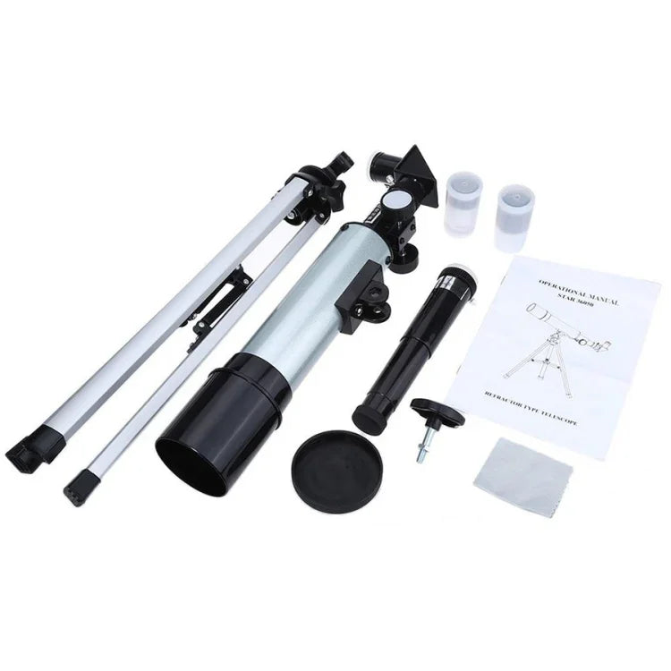 Kính thiên văn không gian chuyên nghiệp HD cao cấp F36050 có chân đế hợp kim nhôm (bạc), F36050