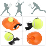 Bộ huấn luyện tennis, bảng bật lại, dụng cụ tập luyện tự học, thể thao với bóng cho người mới bắt đầu, giao màu ngẫu nhiên, bộ huấn luyện tennis