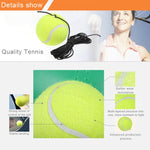 Bộ huấn luyện tennis, bảng bật lại, dụng cụ tập luyện tự học, thể thao với bóng cho người mới bắt đầu, giao màu ngẫu nhiên, bộ huấn luyện tennis