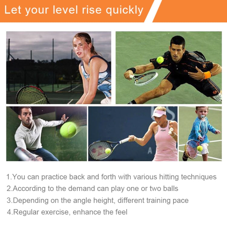 Bộ huấn luyện tennis, bảng bật lại, dụng cụ tập luyện tự học, thể thao với bóng cho người mới bắt đầu, giao màu ngẫu nhiên, bộ huấn luyện tennis