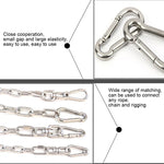 Móc khóa M11 bằng thép không gỉ, móc lò xo đa năng, khóa leo núi, móc cắm trại, đường kính trong: 10.84mm, M11