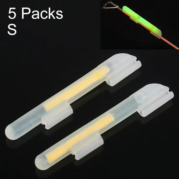 5 gói đèn câu cá phát sáng OCEAN SUN kẹp nổi ban đêm, S, phù hợp đầu cần 1.5-1.9mm, kẹp, S