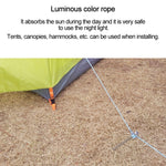 Dây Leo Núi 9 Lõi Nylon+Polyester 20m Dùng Cắm Trại Ngoài Trời Có Đèn Huỳnh Quang Cứu Hộ, 20m Màu Trắng, 20m Màu Vàng, 20m Màu Hồng, 20m Màu Xanh Lá