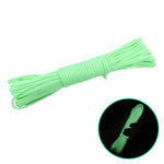 Dây Leo Núi 9 Lõi Nylon+Polyester 20m Dùng Cắm Trại Ngoài Trời Có Đèn Huỳnh Quang Cứu Hộ, 20m Màu Trắng, 20m Màu Vàng, 20m Màu Hồng, 20m Màu Xanh Lá