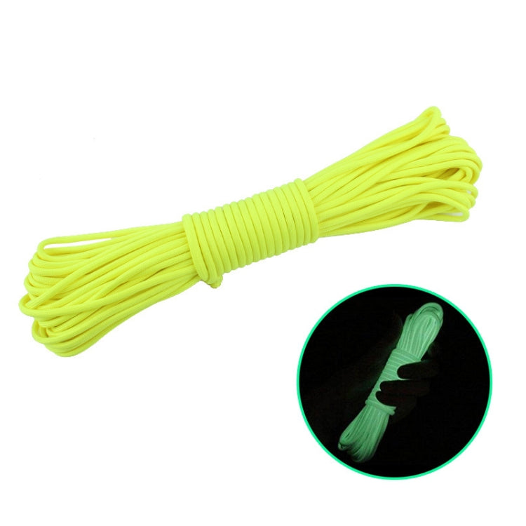Dây Leo Núi 9 Lõi Nylon+Polyester 20m Dùng Cắm Trại Ngoài Trời Có Đèn Huỳnh Quang Cứu Hộ, 20m Màu Trắng, 20m Màu Vàng, 20m Màu Hồng, 20m Màu Xanh Lá