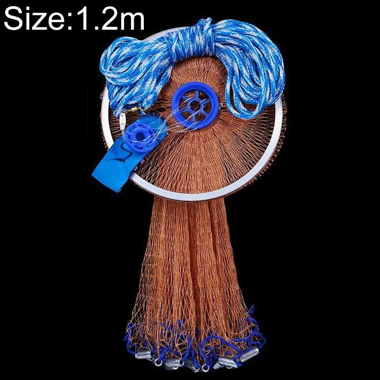 Lưới đánh cá Easy Throw Mỹ, dây lốp 1.2m, monofilament 1.2m, dây lốp 1.5m, monofilament 1.5m