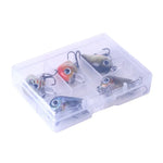 Bộ 5 mồi câu đá Luya HENGJIA 2.7cm/1.5g, hộp nhựa, Box008