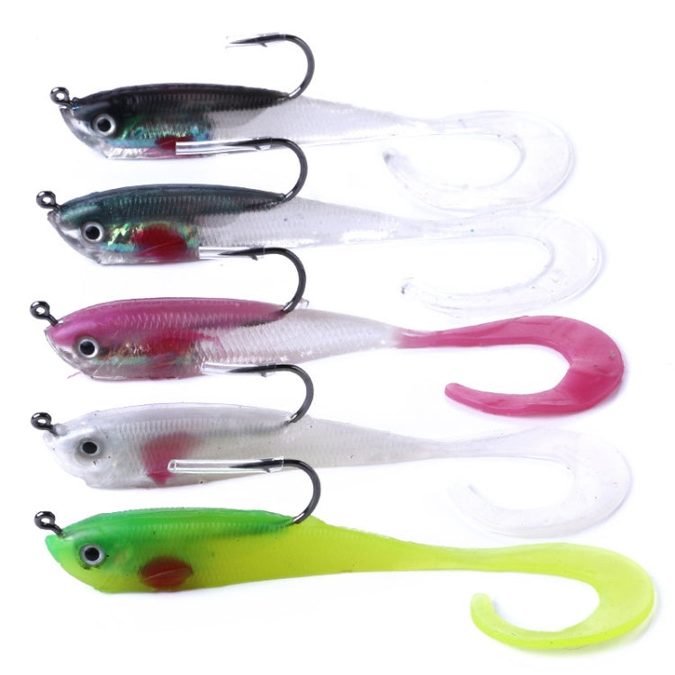 HENGJIA SO050-1 5 cái mồi câu Luya 11cm/16g, dụng cụ câu cá cá vược biển mềm có móc, SO050-5, SO050-4, SO050-2, SO050-1
