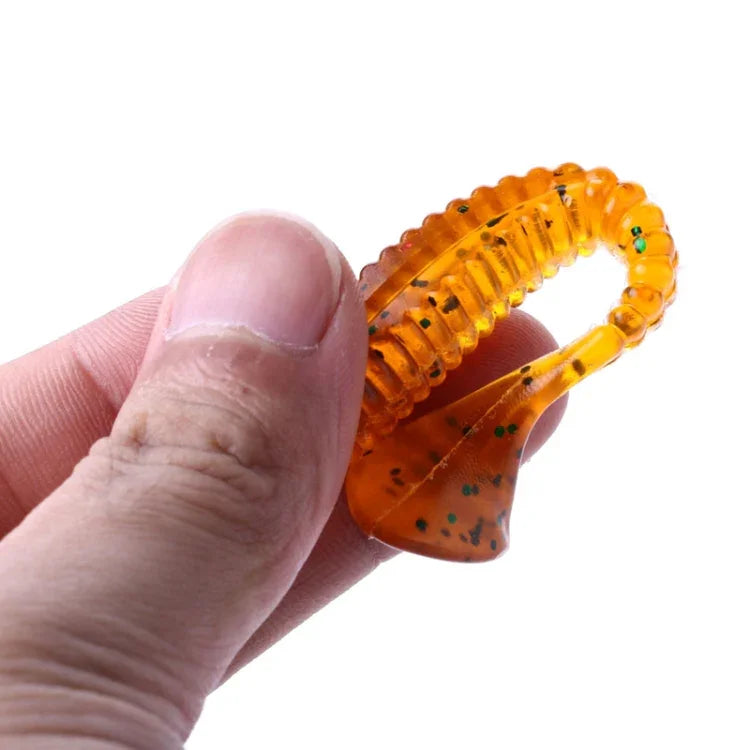HENGJIA SO0205P 5 cái mồi câu mềm đuôi vít 8cm/5g mồi nhân tạo, SO0205P