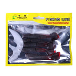 HENGJIA SO0215P 5 cái mồi câu mềm đuôi vít 7.5cm/5.5g mồi nhân tạo, SO0215P