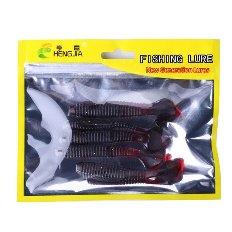 HENGJIA SO0215P 5 cái mồi câu mềm đuôi vít 7.5cm/5.5g mồi nhân tạo, SO0215P