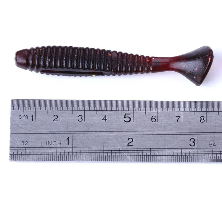 HENGJIA SO0215P 5 cái mồi câu mềm đuôi vít 7.5cm/5.5g mồi nhân tạo, SO0215P