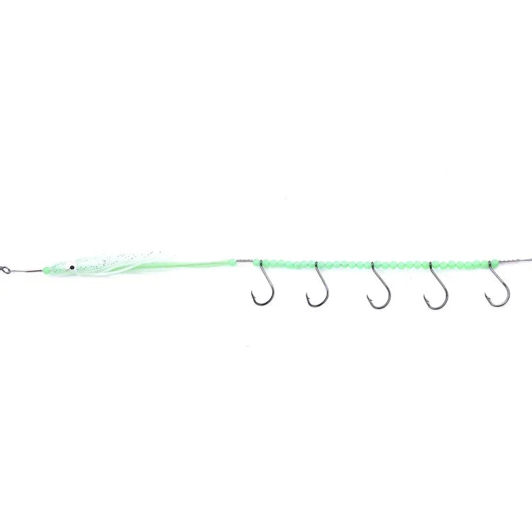 Dao câu cá HENGJIA 32cm/7g, dây câu cá phát sáng ban đêm, móc câu bạch tuộc mực 5 móc