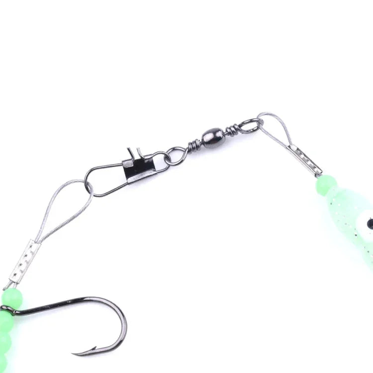 Dao câu cá HENGJIA 32cm/7g, dây câu cá phát sáng ban đêm, móc câu bạch tuộc mực 5 móc