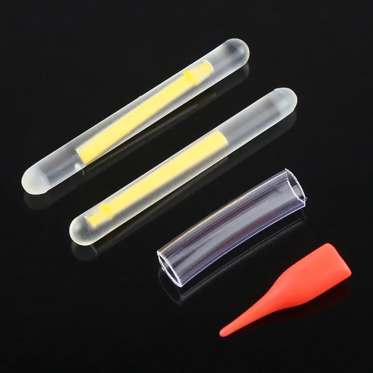 10 Packs OCEAN SUN Luminous Float Night Fishing Light Stick, Visibility: 20m, Size: 3.5 x 30mm, Visibility: 20m