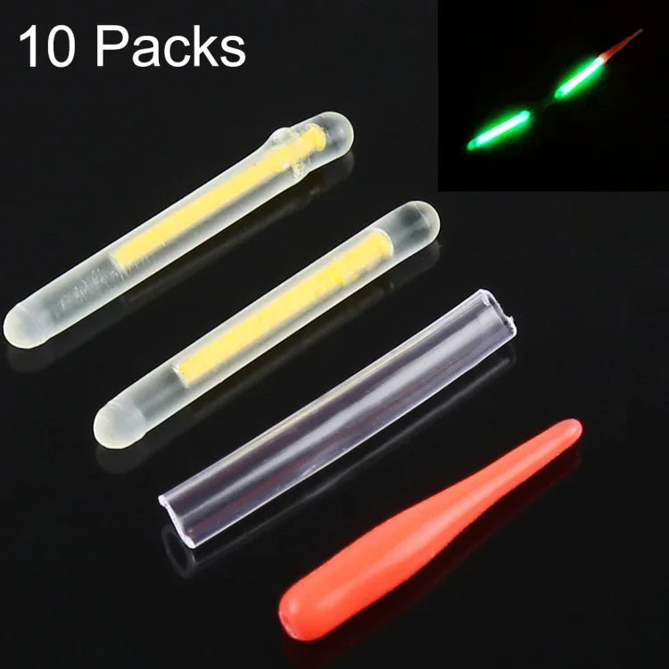 10 gói que phát sáng siêu mảnh OCEAN SUN cho câu đêm, tầm nhìn: 15m, kích thước: 2.2 x 20mm, siêu mảnh, tầm nhìn: 15m
