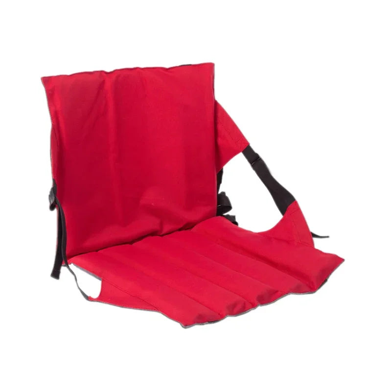 Đệm ngồi gấp ngoài trời có tựa lưng, kích thước: 78*40*2cm, ghế gấp CLS (Đỏ), đệm ngồi gấp (Đen)