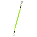 Móc khóa chống mất đa năng ngoài trời, dây đeo lò xo TPU, chiều dài: 32cm, móc khóa chống mất (xám), móc khóa chống mất (xanh lá)