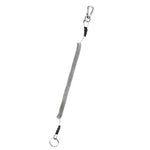 Móc khóa chống mất đa năng ngoài trời, dây đeo lò xo TPU, chiều dài: 32cm, móc khóa chống mất (xám), móc khóa chống mất (xanh lá)