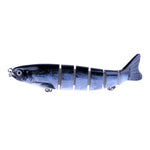 Mồi câu nhân tạo nhựa cứng nhiều đoạn HENGJIA JM026 6# 12.7cm 22g có móc ba, giao màu ngẫu nhiên, JM026 6# 12.7cm