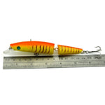 Mồi câu giả nhựa cứng 2 đoạn HENGJIA JM007-X 14cm 20.2g với móc ba càng, giao màu ngẫu nhiên, JM007-X 14cm