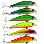 Bộ 6 mồi nhựa cứng Minnow HENGJIA 8.5cm 8.9g, mồi câu cá, 6 chiếc 8.5cm 8.9g