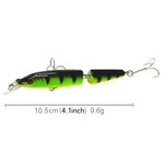 Bộ 5 mồi câu giả nhựa cứng 2 đoạn HENGJIA 10.5cm 9.6g, 10.5cm 9.6g