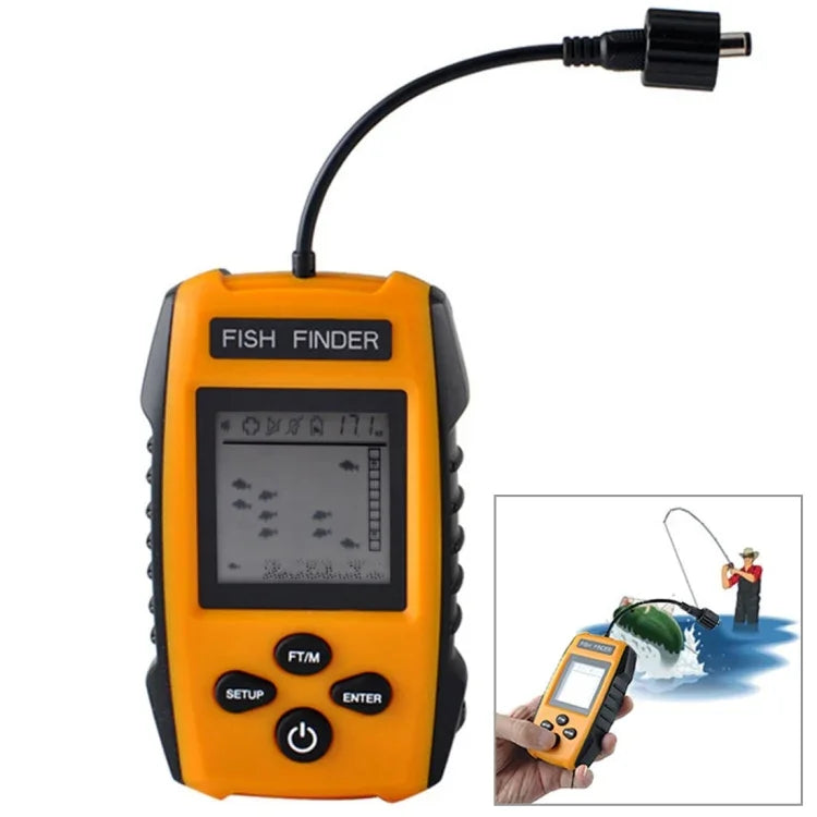 Máy Tìm Cá Có Dây Di Động Với Cảm Biến Sonar và Màn Hình LCD, Máy Tìm Cá