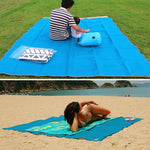 Thảm picnic ngoài trời nhẹ, gấp gọn, không dính cát, đệm cắm trại, thảm bãi biển, Kích thước: 2x1.5m, 2 x 1.5m(Hồng), 2 x 1.5m(Xanh lá), 2 x 1.5m(Xanh dương)