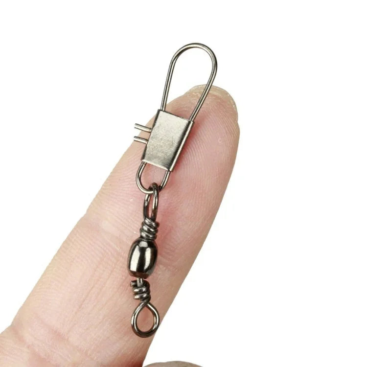 20 Cái Khớp Nối Câu Cá 8# 3.5cm Xoay Thùng Có Móc An Toàn, 20 Cái 8# 3.5cm