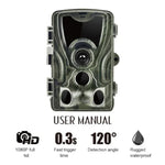 Camera săn bắn an ninh HC801A 8MP chống nước IP65 có tầm nhìn ban đêm IR, chương trình Novatek 96650, góc rộng 120 độ, góc cảm biến PIR 110 độ, HC801A