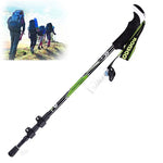 Gậy leo núi ngoài trời KODENOR, gậy trekking sợi carbon gập gọn, tay cầm thẳng, chiều dài: 63-135CM, màu đen + xanh lá, màu đen xanh dương, màu đen vàng
