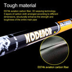 Gậy leo núi ngoài trời KODENOR, gậy trekking sợi carbon gập gọn, tay cầm thẳng, chiều dài: 63-135CM, màu đen + xanh lá, màu đen xanh dương, màu đen vàng