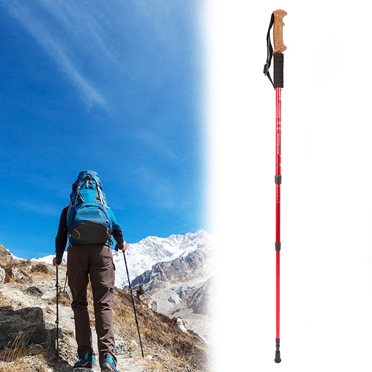 Gậy leo núi cắm trại ngoài trời hợp kim nhôm Aotu AT7551 135cm, Màu đen#135cm, Màu xanh dương#135cm, Màu đỏ#135cm, Màu bạc#135cm